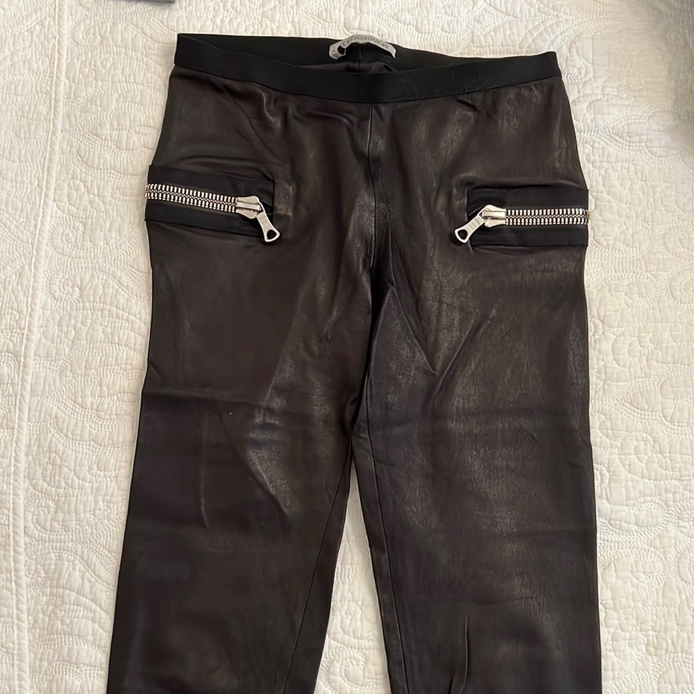 Leather leggings